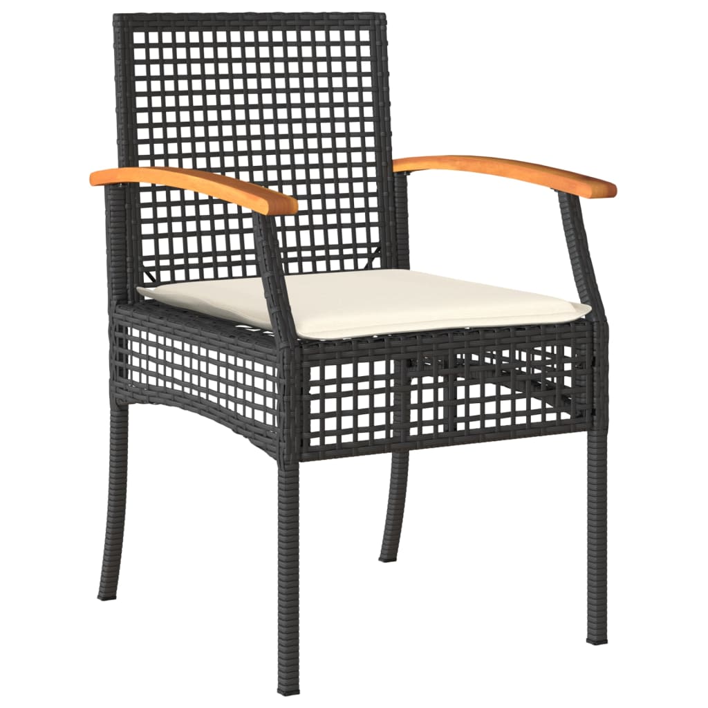 Garden Dining Set | Black, Cream White