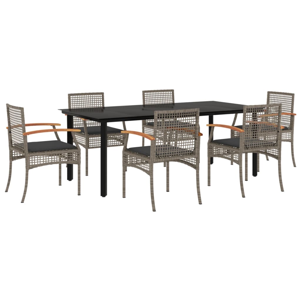 Garden Dining Set | Black and Grey