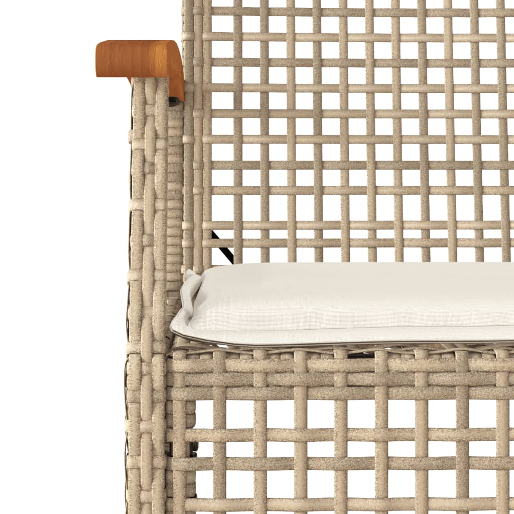 Garden Dining Set | Beige, Black, Cream White