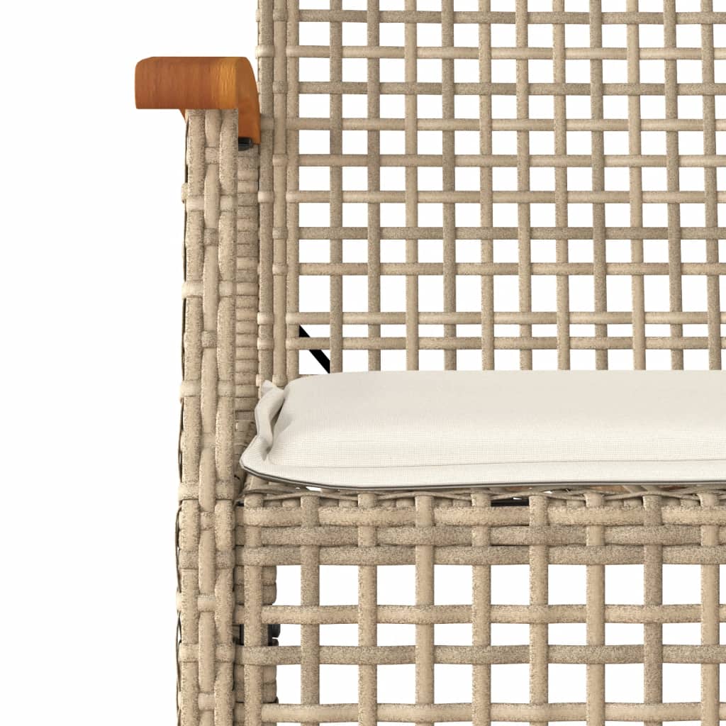 Garden Dining Set | Beige, Black, Cream White