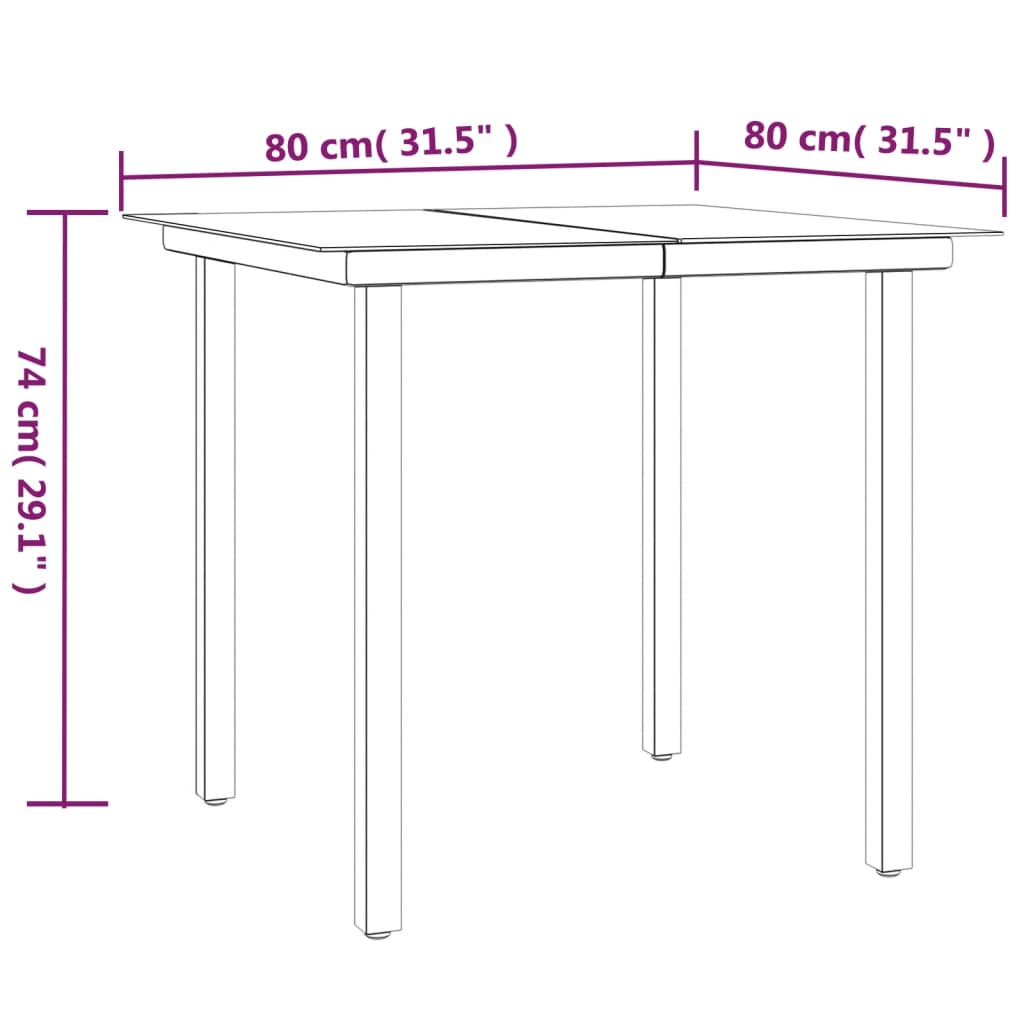 Garden Dining Set | Beige, Black, Cream White