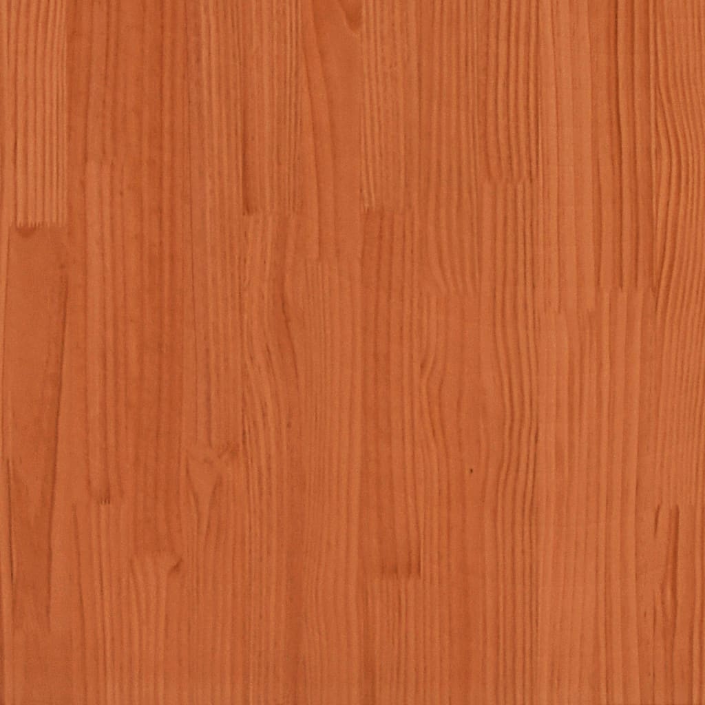 Coffee Table Wax Brown 110x50x33,5 cm Solid Wood Pine