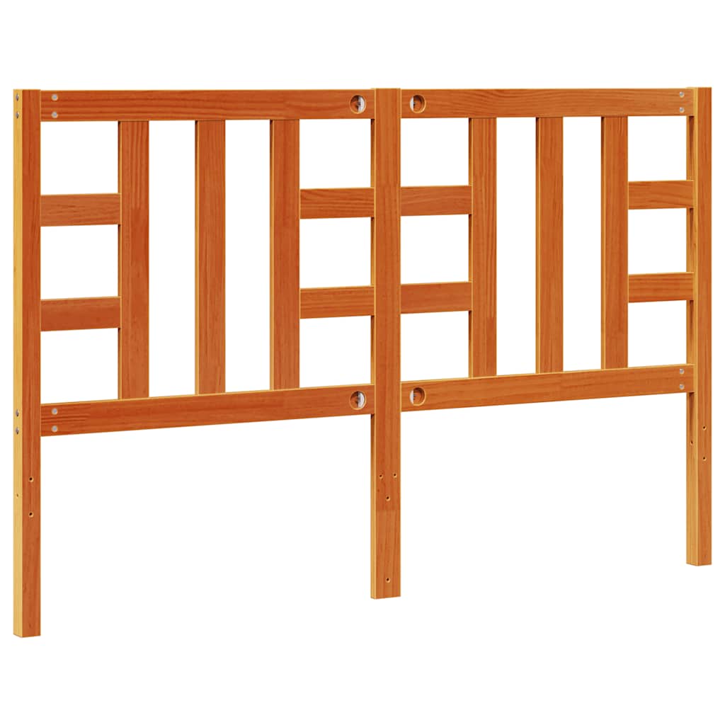 Headboard Wax Brown 150 cm Solid Wood Pine