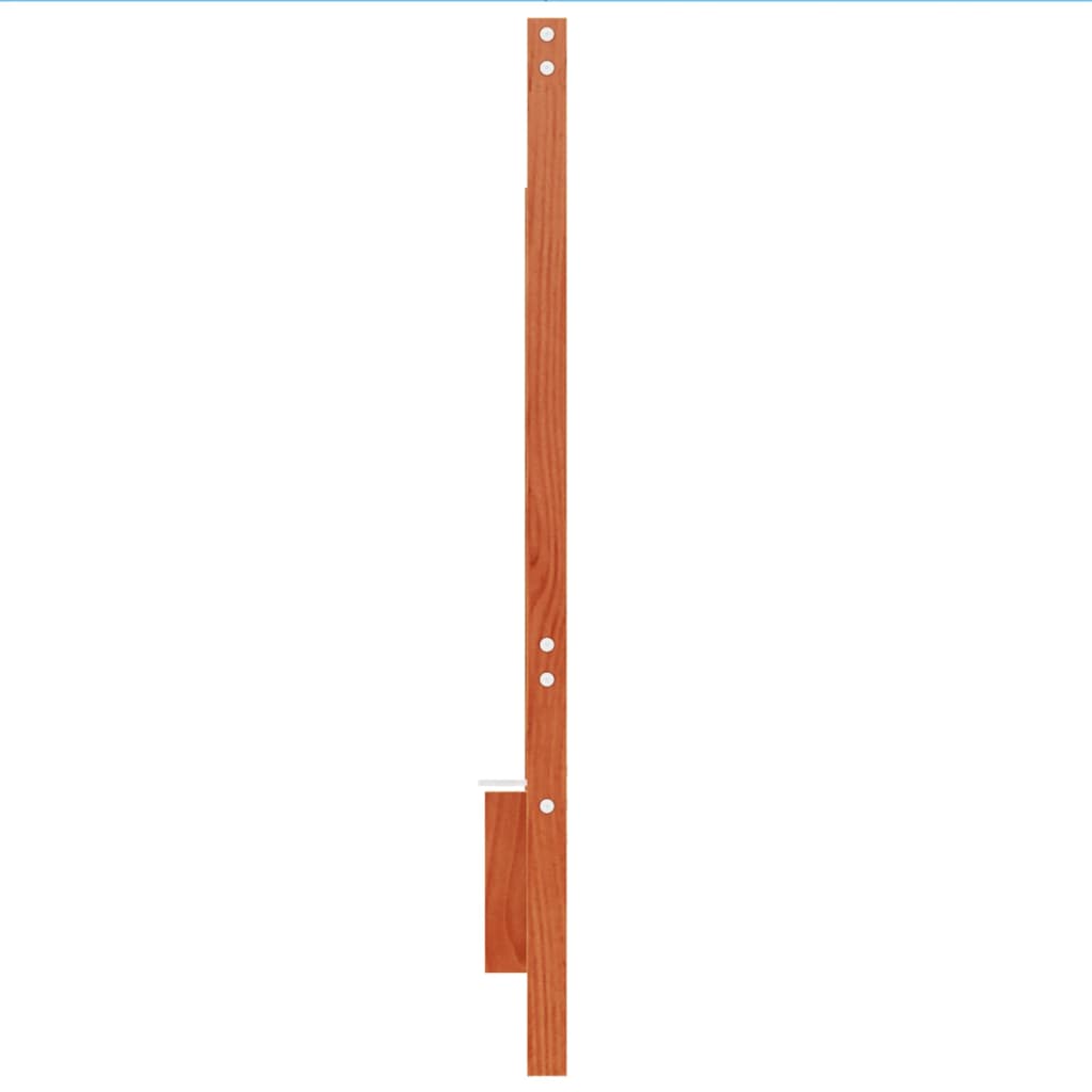 Headboard Wax Brown 140 cm Solid Wood Pine