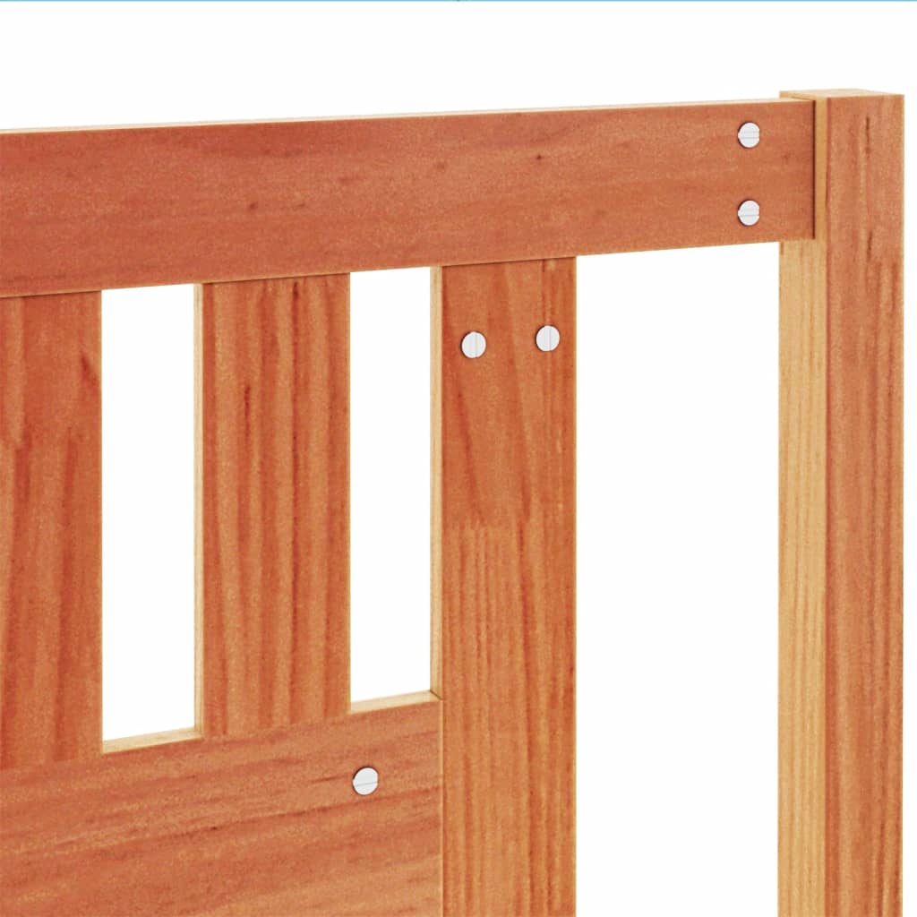Headboard Wax Brown 140 cm Solid Wood Pine