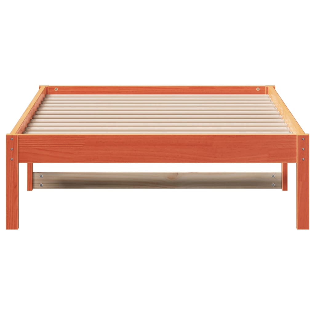 vidaXL Day Bed without Mattress Wax Brown 80x200 cm Solid Wood Pine