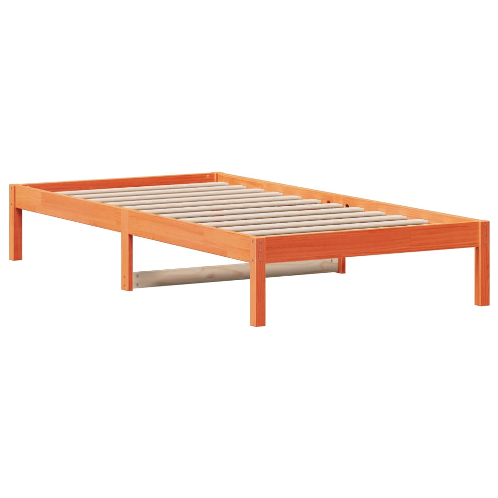 vidaXL Day Bed without Mattress Wax Brown 80x200 cm Solid Wood Pine