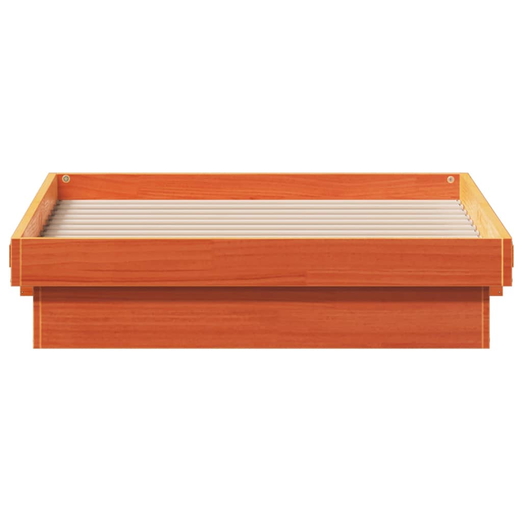 Bed Frame | Wax Brown | Solid pine wood, Plywood | Single | Bed Frame