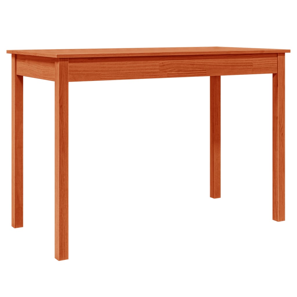 vidaXL Dining Table Wax Brown 110x55x75 cm Solid Wood Pine