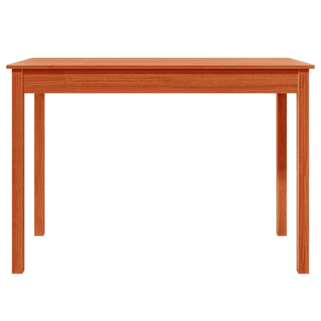 vidaXL Dining Table Wax Brown 110x55x75 cm Solid Wood Pine