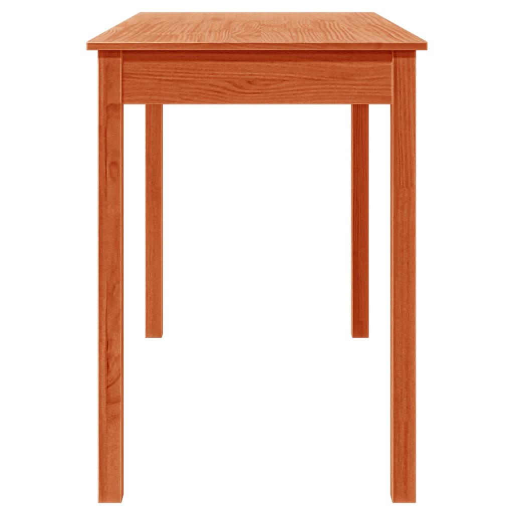 vidaXL Dining Table Wax Brown 110x55x75 cm Solid Wood Pine