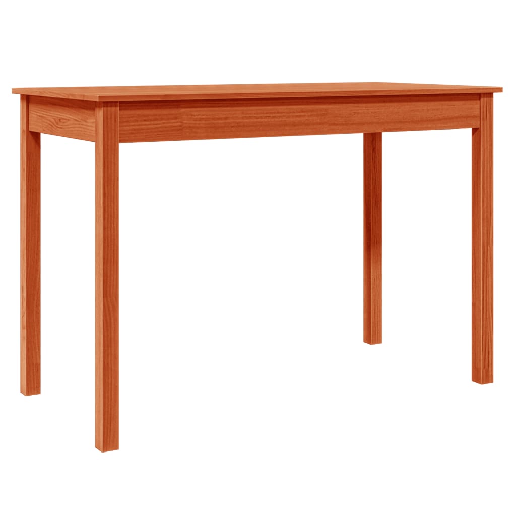 vidaXL Dining Table Wax Brown 110x55x75 cm Solid Wood Pine