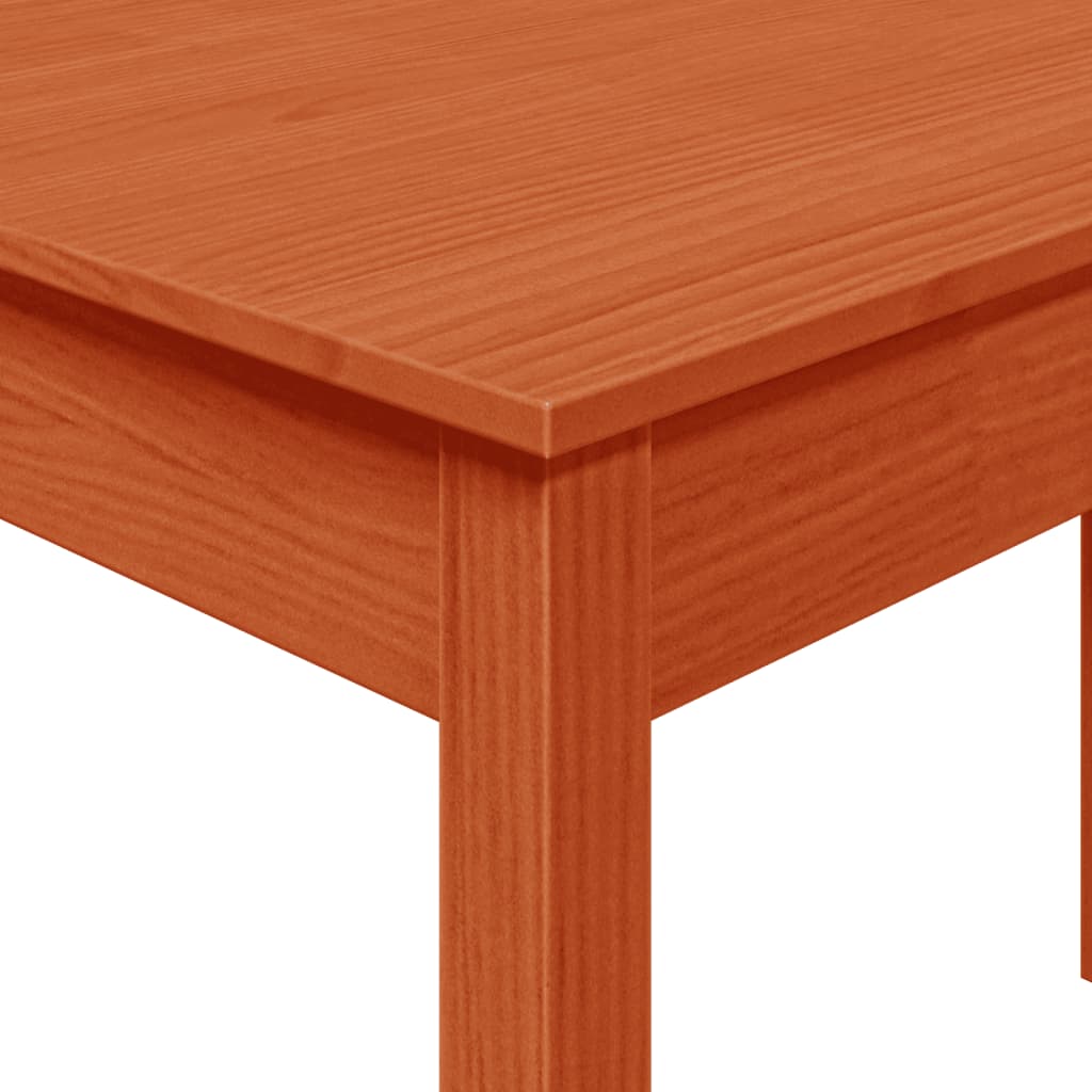 vidaXL Dining Table Wax Brown 110x55x75 cm Solid Wood Pine