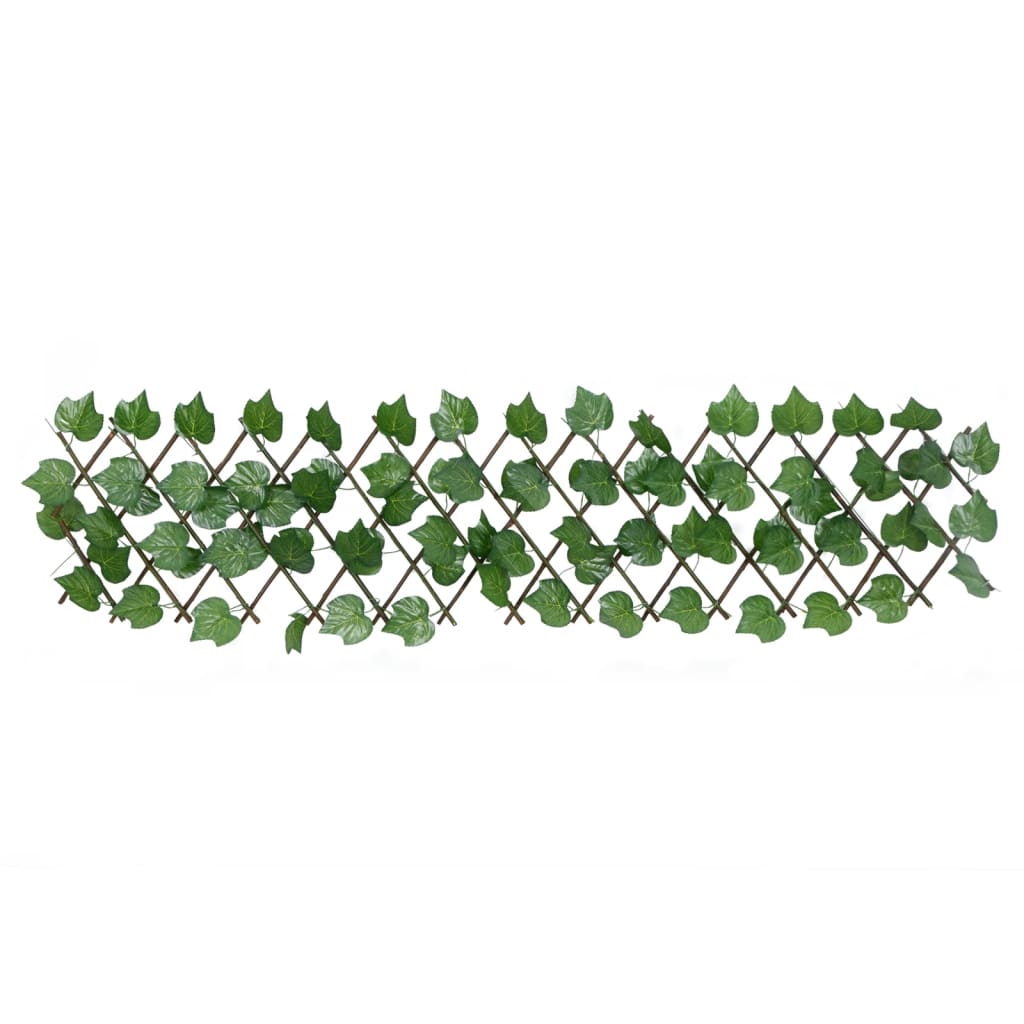 vidaXL Artificial Grape Leaf Trellis Expandable Green 180x20 cm