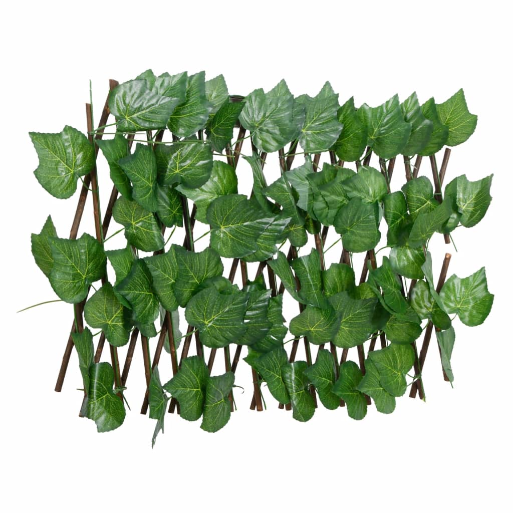 vidaXL Artificial Grape Leaf Trellis Expandable Green 5 pcs 180x20 cm