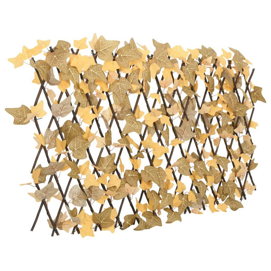 vidaXL Artificial Maple Leaf Trellis Expandable Orange 180x60 cm