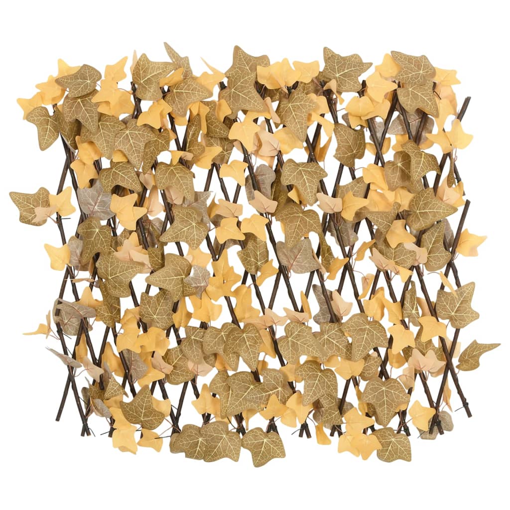 vidaXL Artificial Maple Leaf Trellis Expandable Orange 180x60 cm