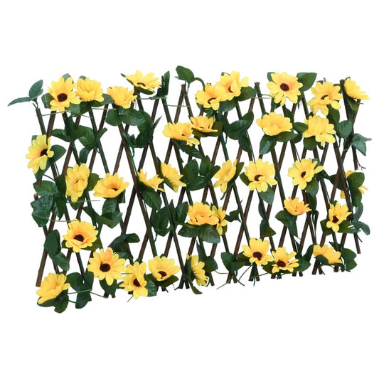 vidaXL Artificial Ivy Trellis Expandable Yellow 180x30 cm