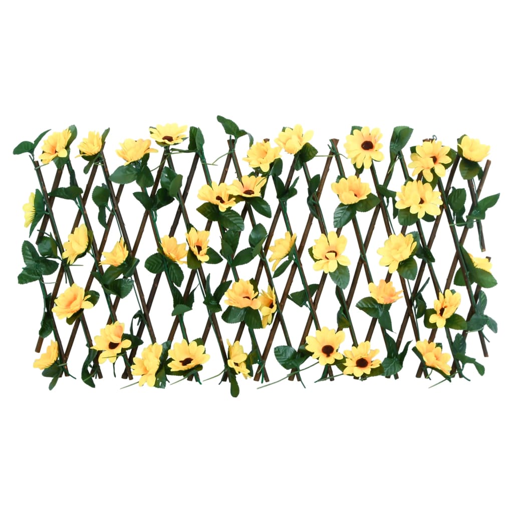 vidaXL Artificial Ivy Trellis Expandable Yellow 180x30 cm