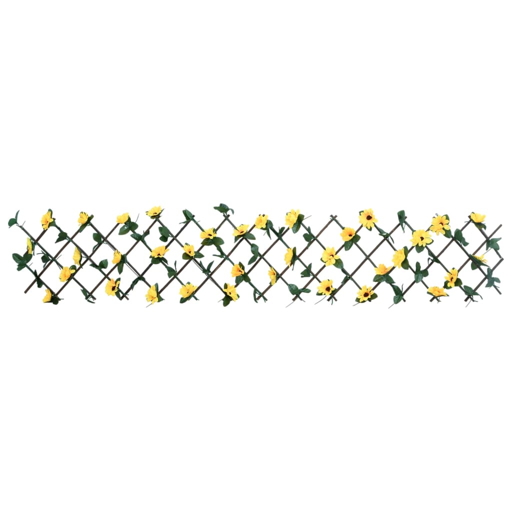 vidaXL Artificial Ivy Trellis Expandable Yellow 180x30 cm