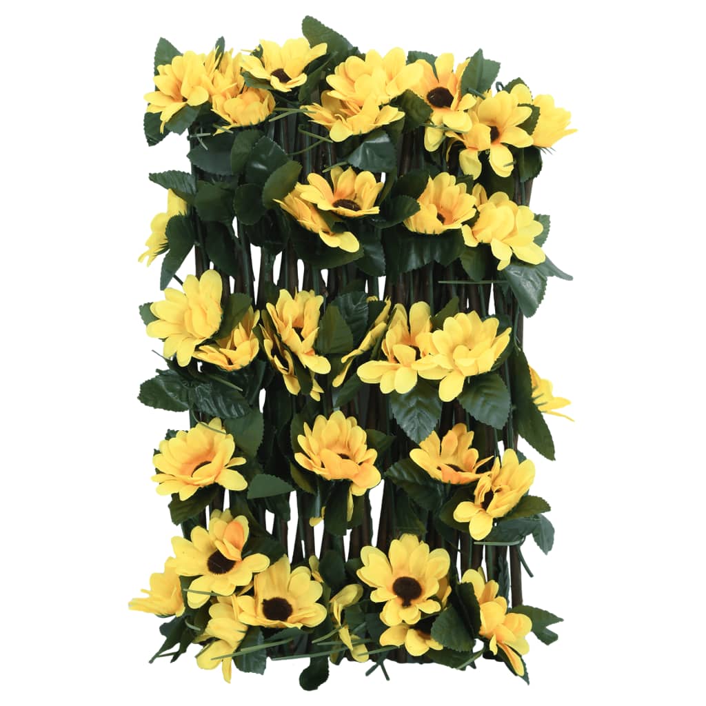 vidaXL Artificial Ivy Trellis Expandable 5 pcs Yellow 180x20 cm