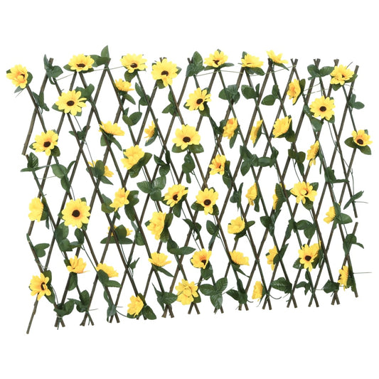 vidaXL Artificial Ivy Trellis Expandable Yellow 180x60 cm