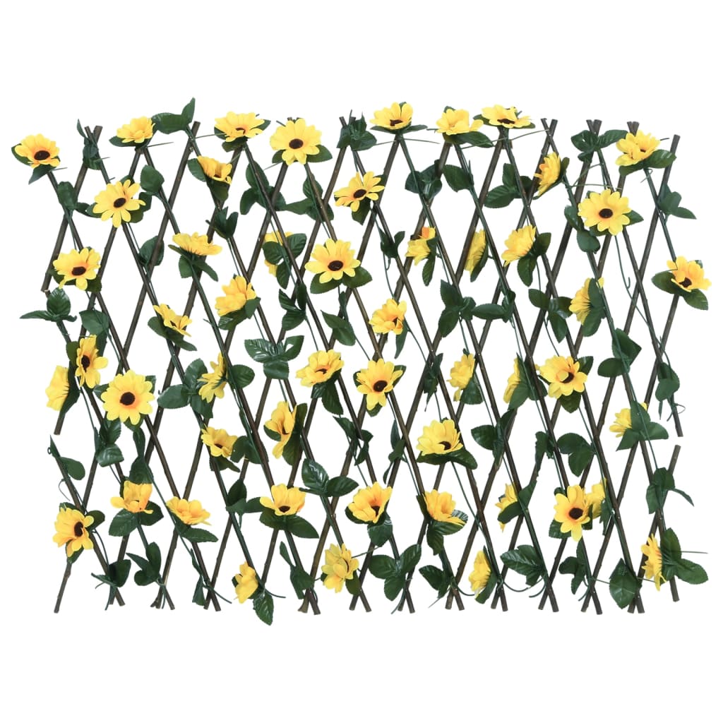 vidaXL Artificial Ivy Trellis Expandable Yellow 180x60 cm