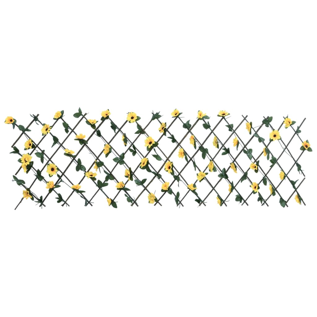 vidaXL Artificial Ivy Trellis Expandable 5 pcs Yellow 180x60 cm