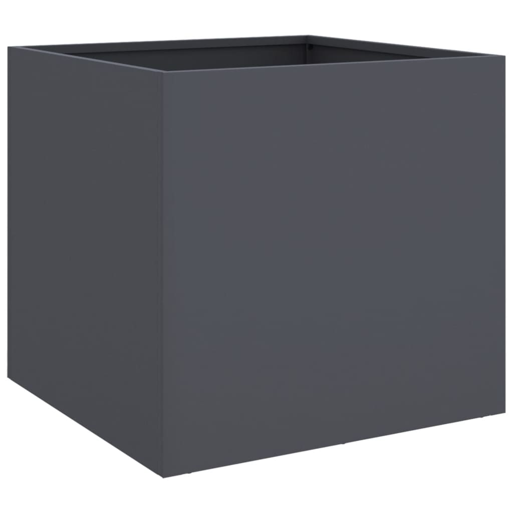 vidaXL Planter Anthracite 42x40x39 cm Steel