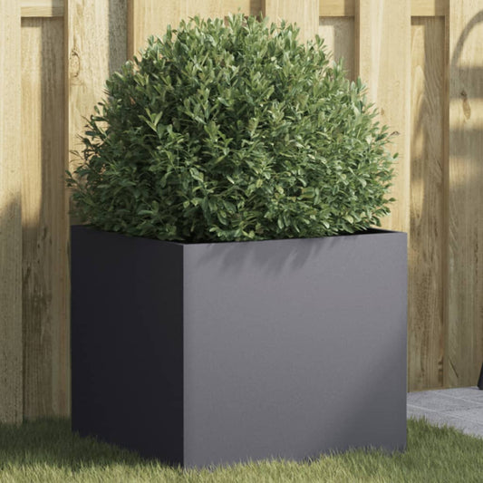 vidaXL Planter Anthracite 42x40x39 cm Steel