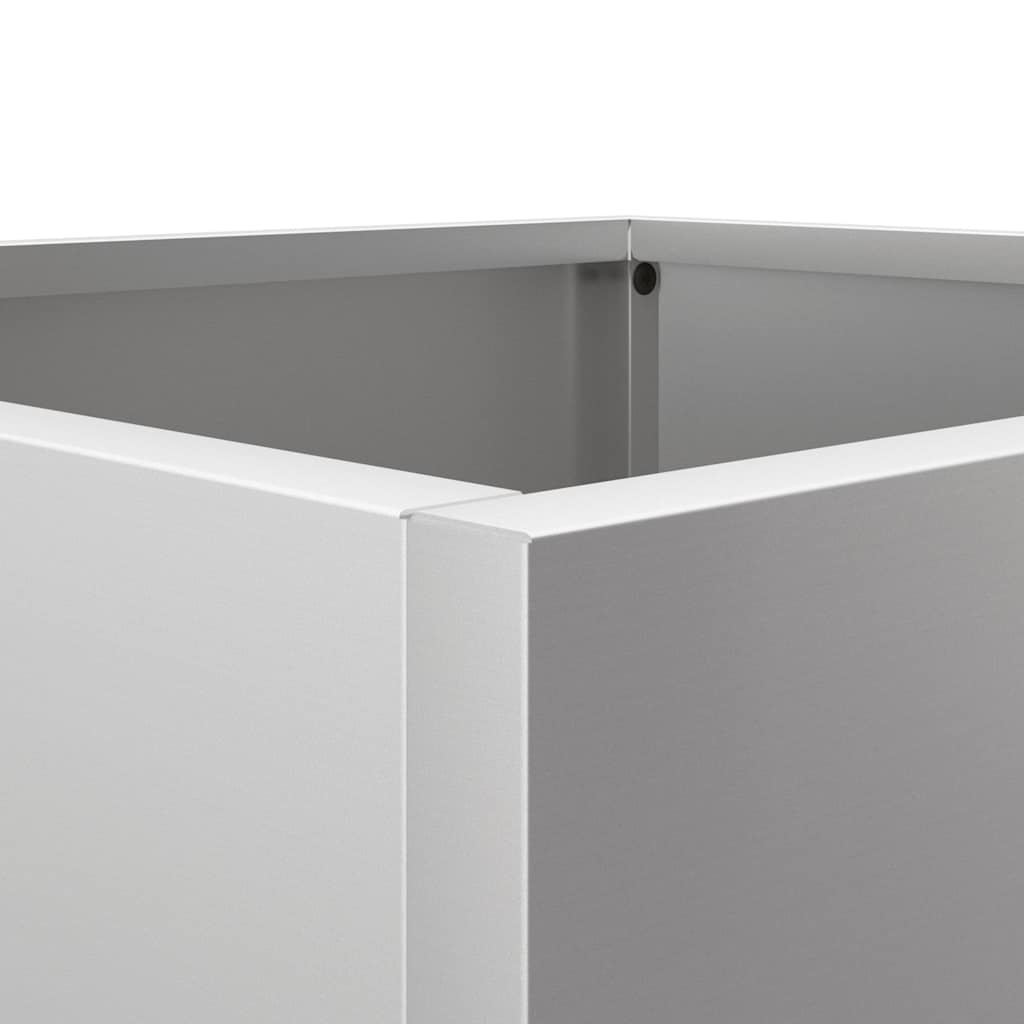 Planter Silver 42x40x39 cm Galvanised Steel