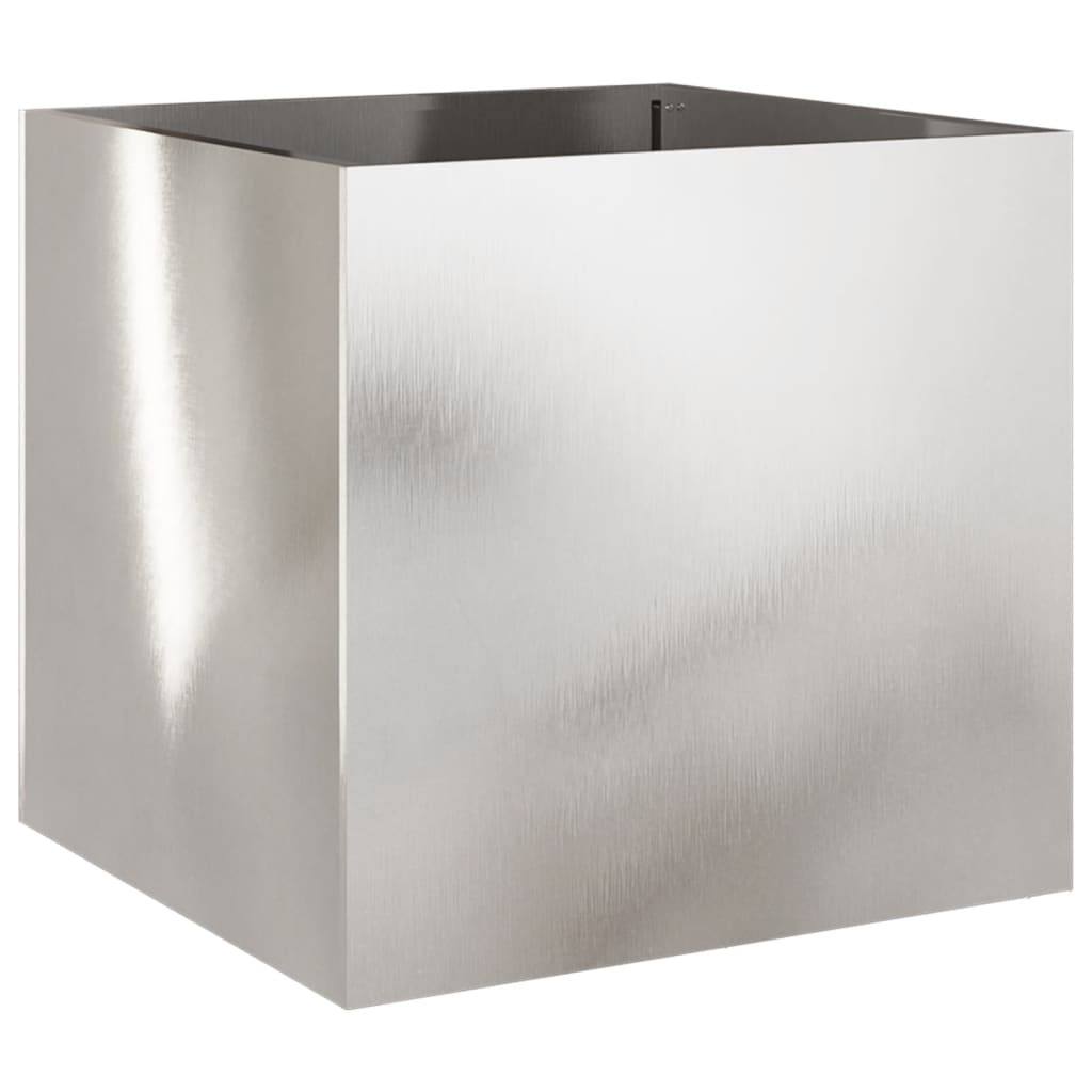 vidaXL Planter Silver 49x47x46 cm Stainless Steel