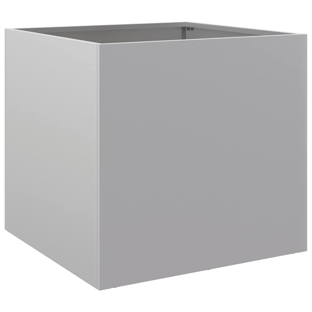 Planters 2 pcs Silver 49x47x46 cm Galvanised Steel