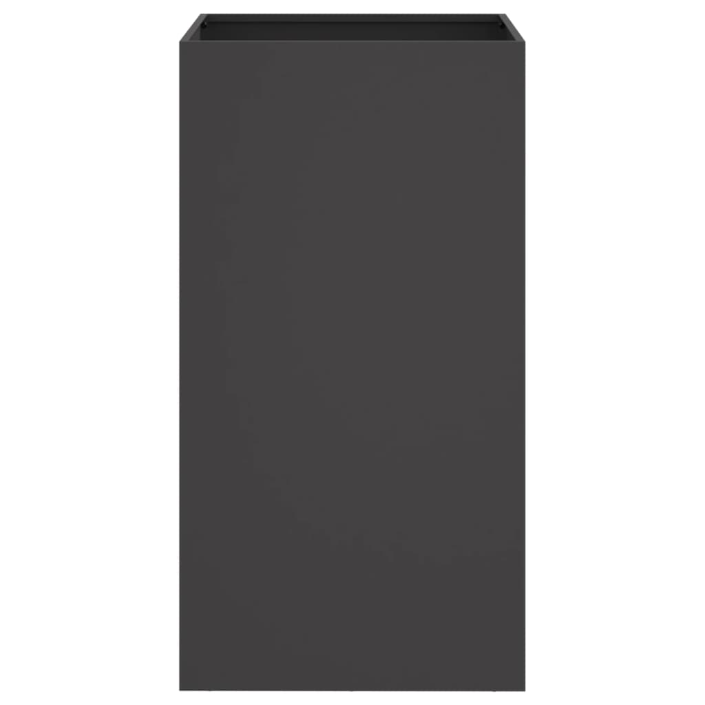 Planter Black 42x38x75 cm Steel