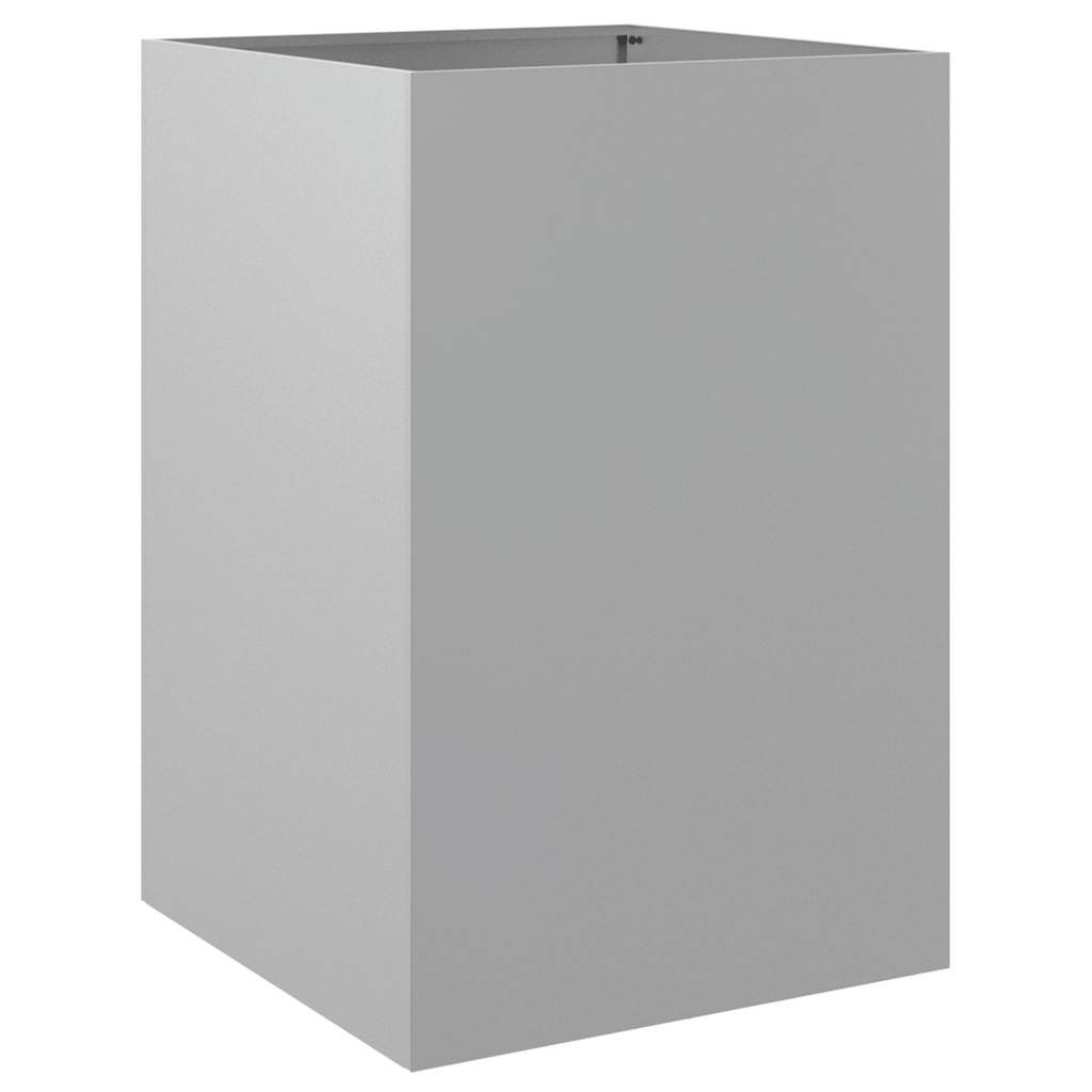Planter Silver 52x48x75 cm Galvanised Steel
