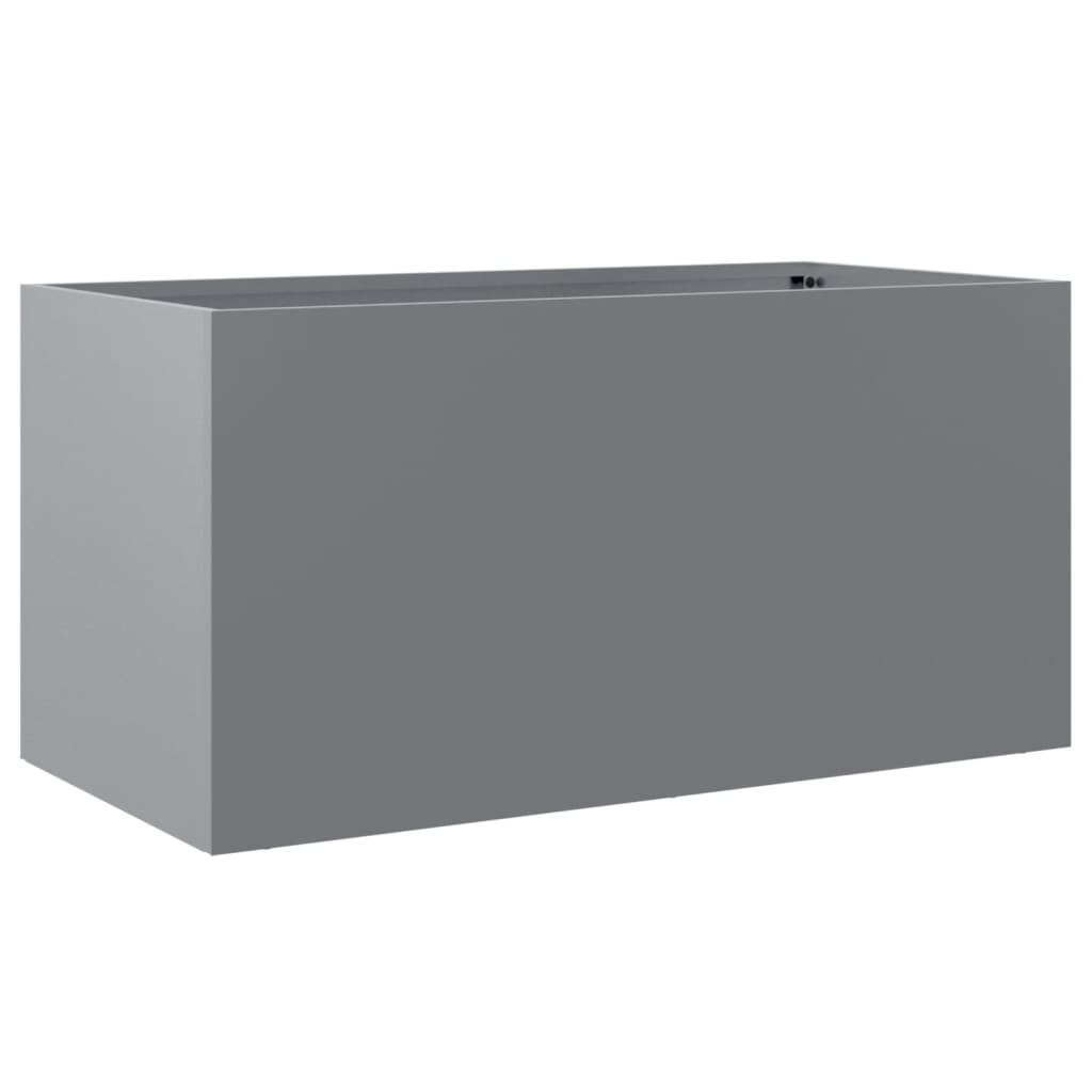 vidaXL Planter Silver 62x30x29 cm Galvanised Steel