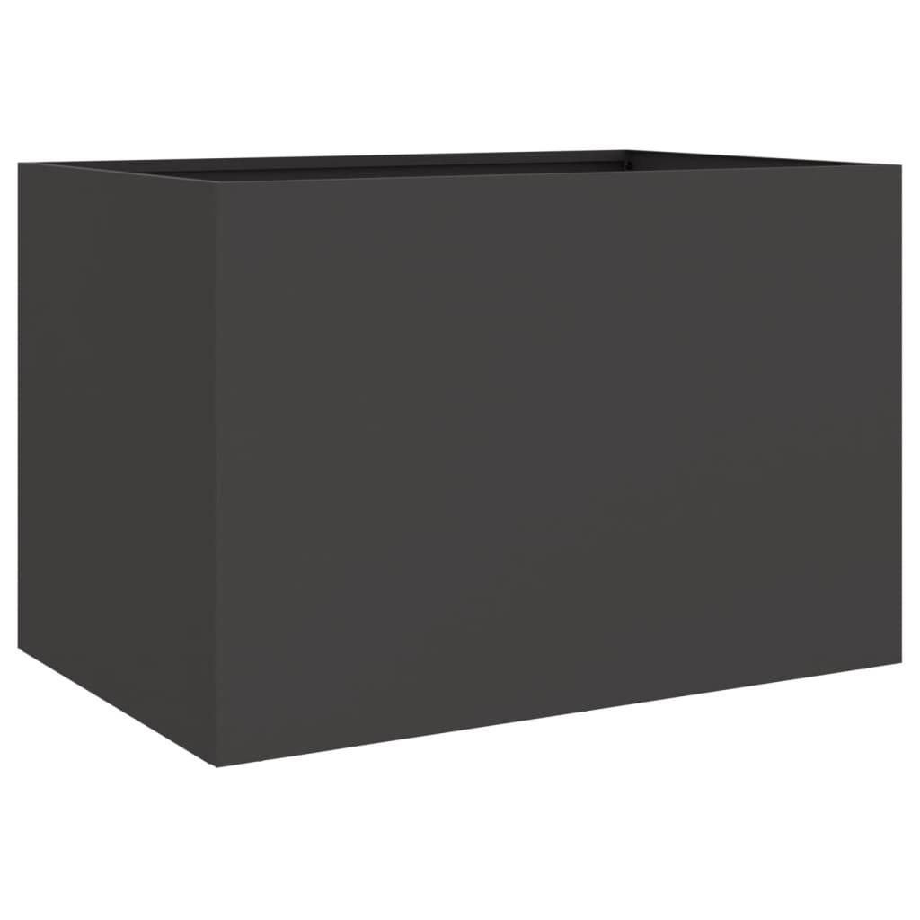 vidaXL Planter Black 62x40x39 cm Steel