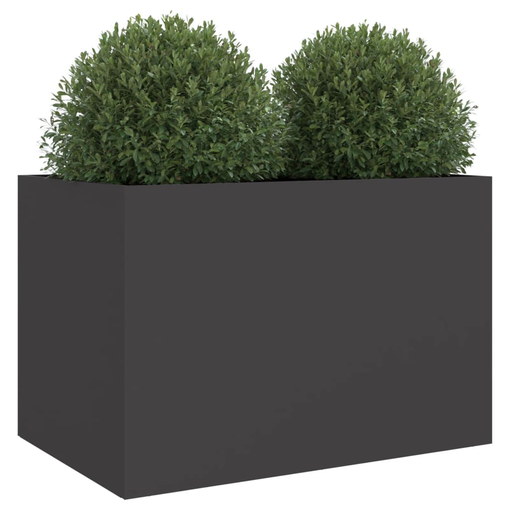 vidaXL Planter Black 62x40x39 cm Steel