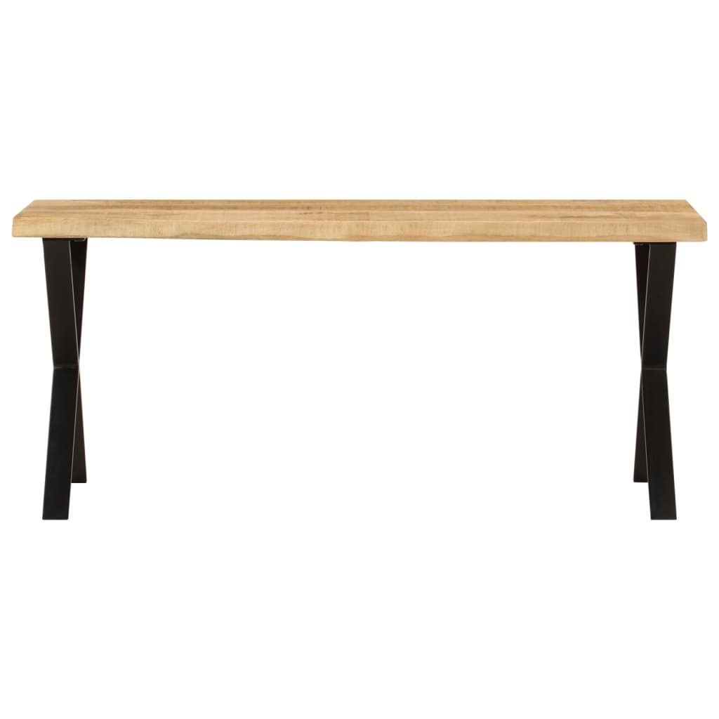 vidaXL Bench with Live Edge 105 cm Solid Wood Mango