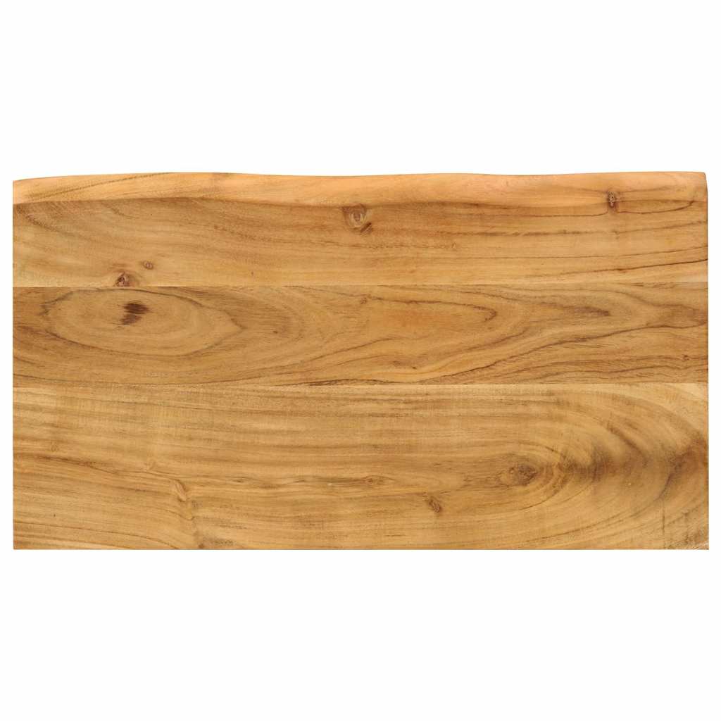 Nesting Tables 3 pcs with Live Edge Solid Wood Acacia