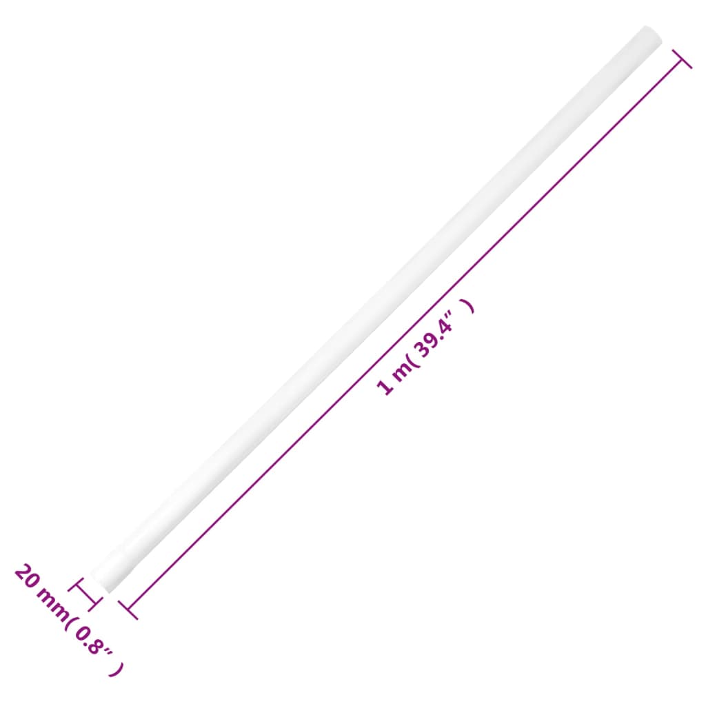 vidaXL Cable Trunkings Ø20 mm 10 m PVC