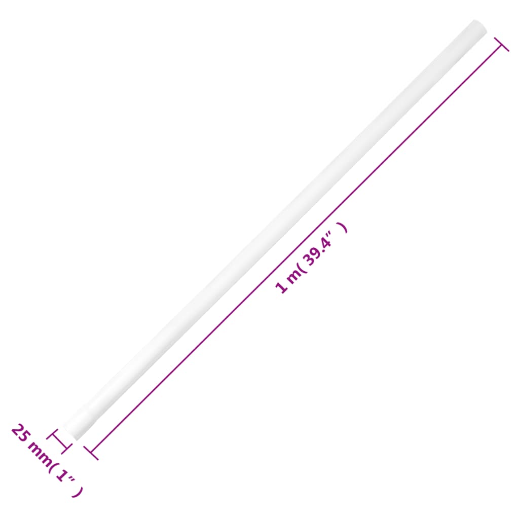 vidaXL Cable Trunkings Ø25 mm 30 m PVC