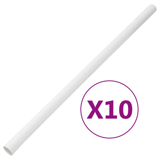 vidaXL Cable Trunkings Ø30 mm 10 m PVC