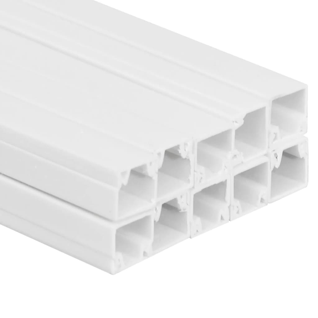 vidaXL Cable Trunking 15x10 mm 10 m PVC