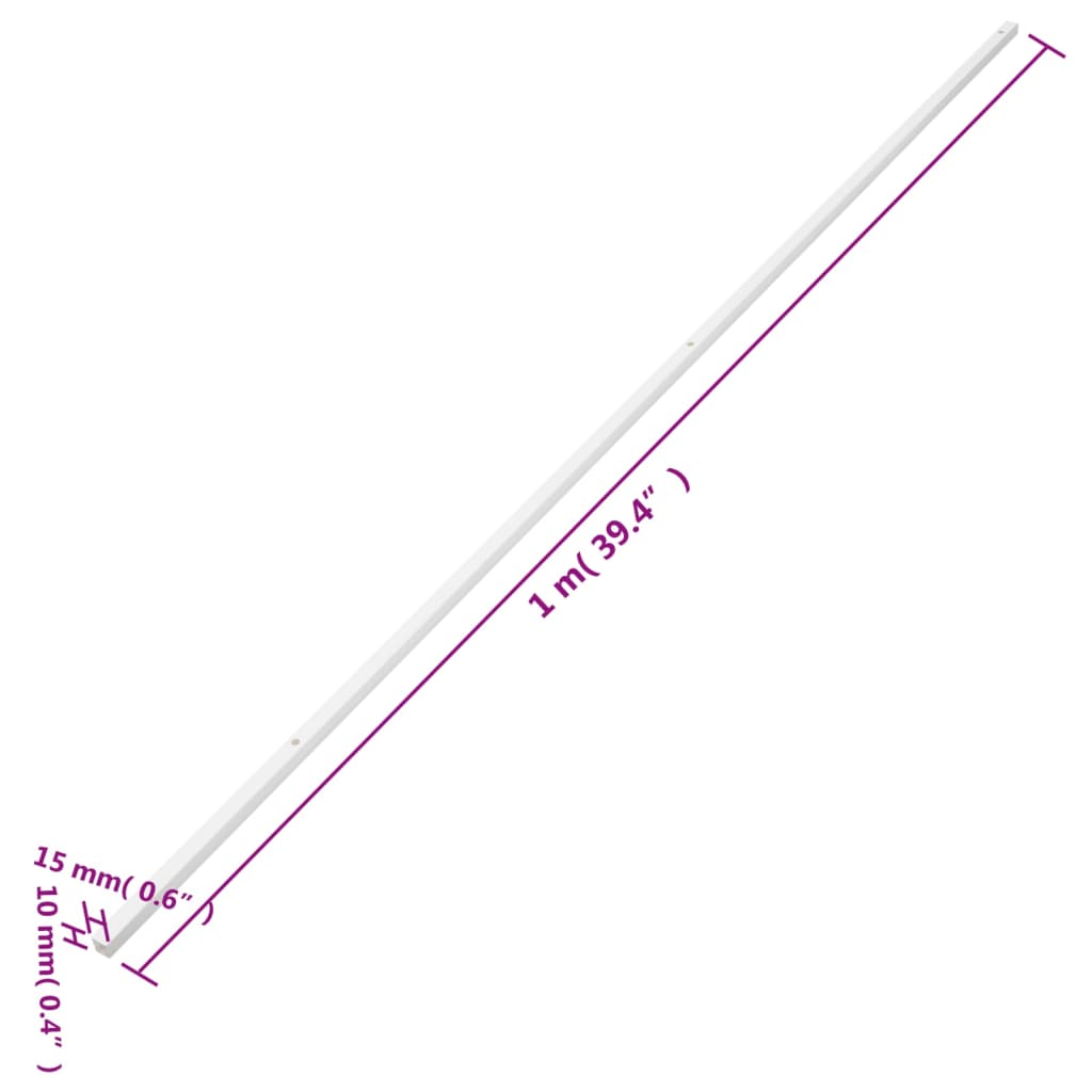 vidaXL Cable Trunking 15x10 mm 10 m PVC