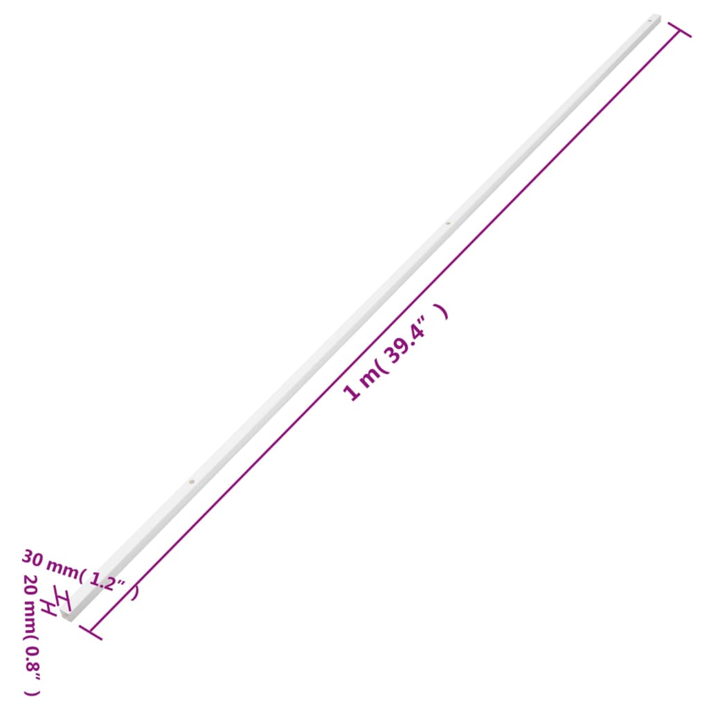 vidaXL Cable Trunking 30x20 mm 10 m PVC