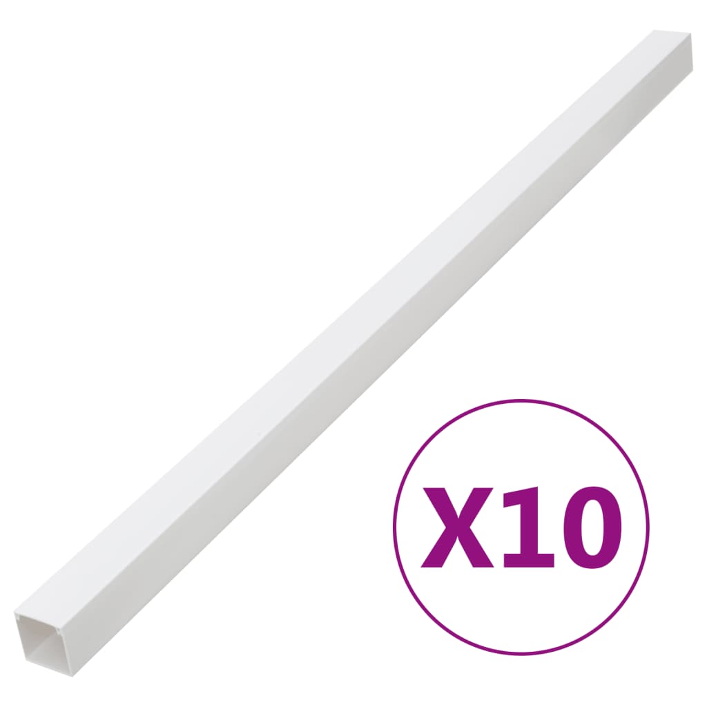 vidaXL Cable Trunking 40x25 mm 10 m PVC