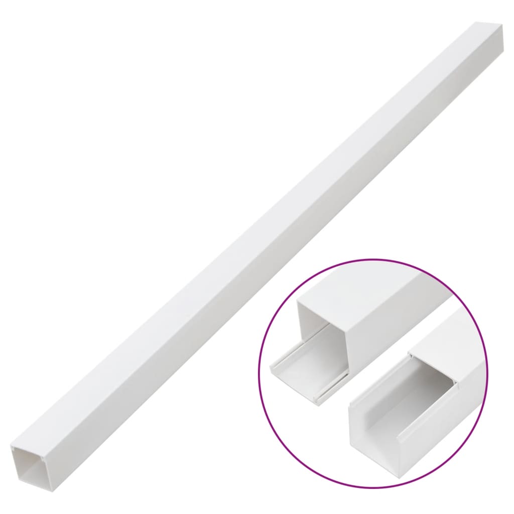 vidaXL Cable Trunking 60x40 mm 10 m PVC