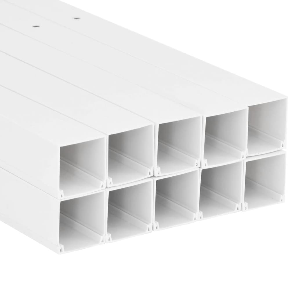 vidaXL Cable Trunking 60x40 mm 10 m PVC