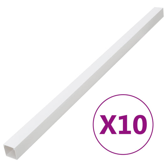 vidaXL Cable Trunking 150x50 mm 10 m PVC